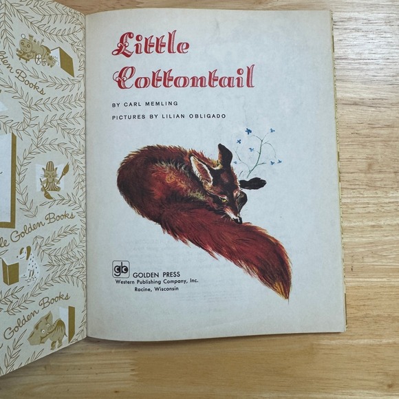 Little Golden Book Little Cottontail Vintage Childrens Book 1980 Edition - Picture 2 of 6